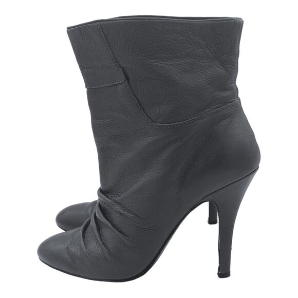 Bebe NORA Boots Womens 7 Leather Slouchy Heeled Bootie Coastal Cowgirl Boho Chic - Picture 5 of 13